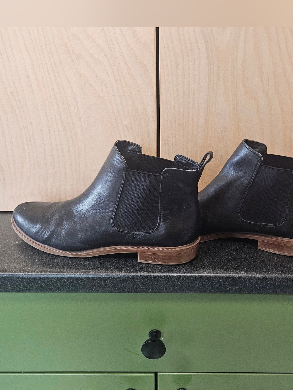 Clarks leather booties